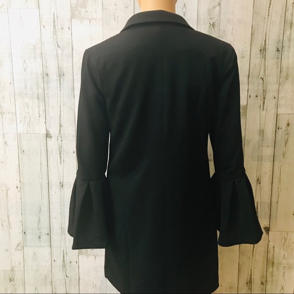 Endless Rose Ruffle Sleeve Two Button Blazer - Picture 6 of 7